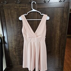 Elegant Pink Mini Dress